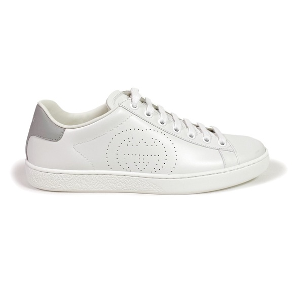 Gucci Ace GG Perforated Sneakers White - Picture 1 of 10